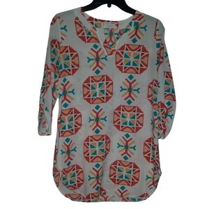 Peach Love California Tunic Blouse Size Small